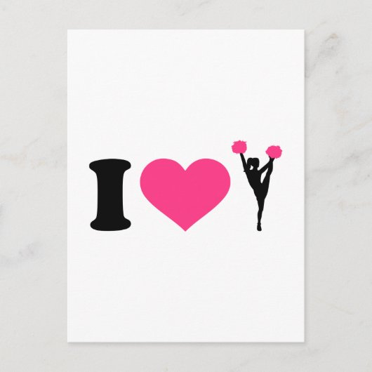 Ik hou van cheerleader briefkaart (Voorkant)