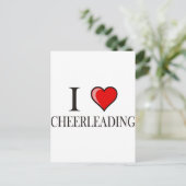 Ik hou van cheerleader briefkaart (Staand voorkant)