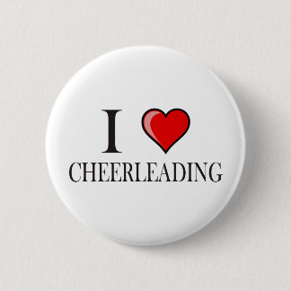 Ik hou van cheerleader ronde button 5,7 cm