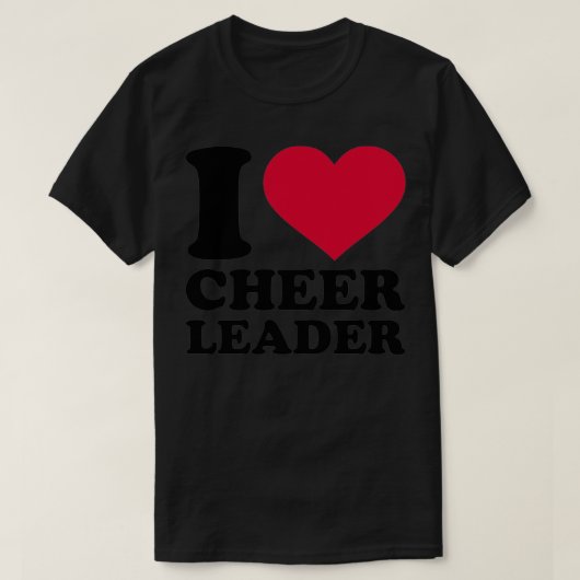 Ik hou van cheerleader t-shirt (Design voorkant)