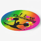 IK HOU VAN CHEERLEADERENDE PAPIEREN BORDEN PAPIEREN BORDJE (Gekanteld)