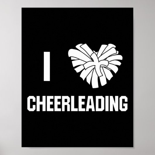 Ik hou van Cheerleading Cheer Coach Poster (Voorkant)