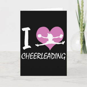 Ik hou van Cheerleading Schattig Cheerleading Cade Kaart