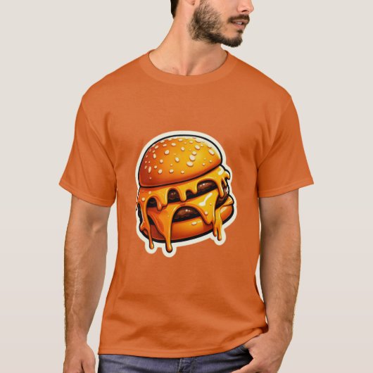 IK HOU VAN CHEESEBURGER 5 T-SHIRT (Voorkant)