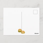 Ik hou van cheeseburgers briefkaart (Achterkant)