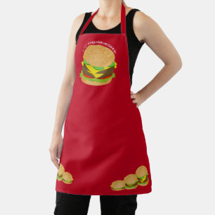 Ik hou van Cheeseburgers Schort