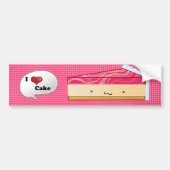 Ik hou van Cheesecake Bumpersticker (Voorkant)