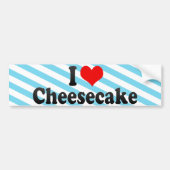 Ik hou van Cheesecake Bumpersticker (Voorkant)