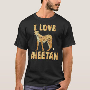 Ik hou van cheeta outfit hou van wild dier grote k t-shirt