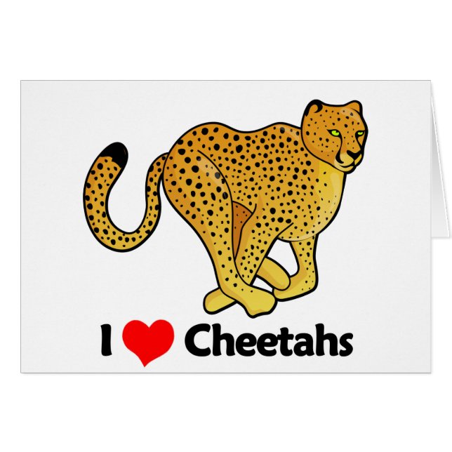 Ik hou van Cheetahs (Voorkant Horizontaal)