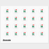 Ik hou van Chelan Washington Ronde Sticker (Vel)