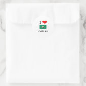 Ik hou van Chelan Washington Ronde Sticker (Tas)