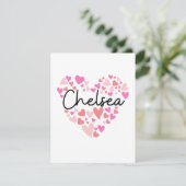 Ik hou van Chelsea - harten voor Chelsea Bedankkaart (Staand voorkant)