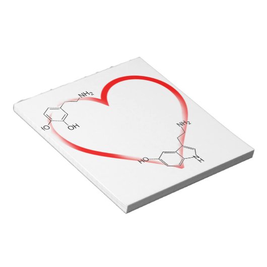 Ik hou van Chem Notitieblok (Schuin)