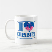 Ik hou van chemie koffiemok (Links)
