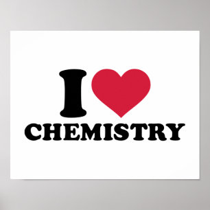 Ik hou van chemie poster