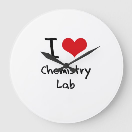 Ik hou van Chemistry Lab Grote Klok (Voorkant)