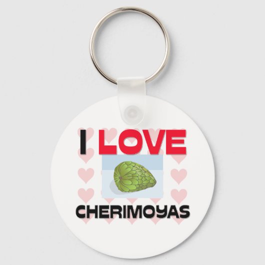 Ik hou van Cherimoyas Sleutelhanger (Voorkant)