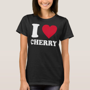 Ik hou van Cherry I Heart Cherry Fruit Berry kostu T-shirt