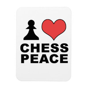 Ik hou van Chess Peace fridge magnet Magneet