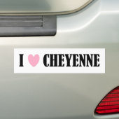 IK HOU VAN CHEYENNE BUMPERSTICKER (Op auto)