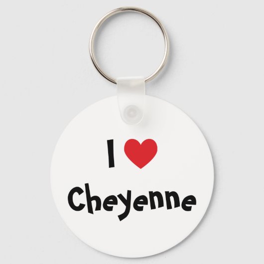 Ik hou van Cheyenne Sleutelhanger (Voorkant)