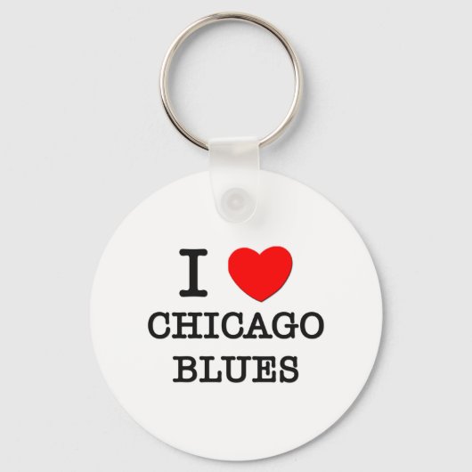 Ik hou van Chicago Blues Sleutelhanger (Voorkant)