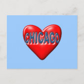 Ik hou van Chicago Briefkaart (Voorkant)
