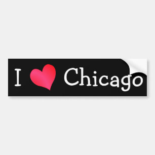 Ik hou van Chicago Bumpersticker