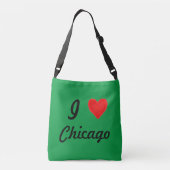 Ik hou van Chicago Crossbody Tas (Achterkant)