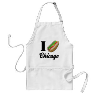 Ik hou van Chicago Hot Dogs Standaard Schort