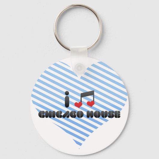 Ik hou van Chicago House Sleutelhanger (Voorkant)