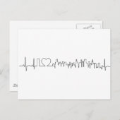 Ik hou van Chicago in een uitzonderlijke ecg stijl Briefkaart (Voorkant / Achterkant)