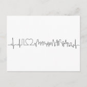 Ik hou van Chicago in een uitzonderlijke ecg stijl Briefkaart (Voorkant)