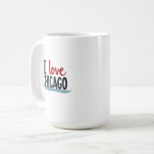 Ik hou van Chicago Koffiemok (Voorkant links)