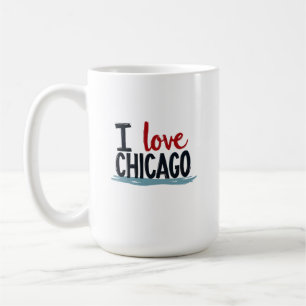 Ik hou van Chicago Koffiemok