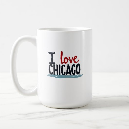 Ik hou van Chicago Koffiemok (Links)