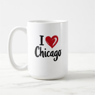 Ik hou van Chicago Koffiemok