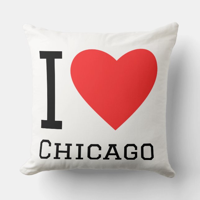 Ik hou van Chicago  Kussen (Voorkant)
