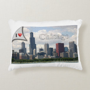 Ik hou van Chicago (kussen) Decoratief Kussen