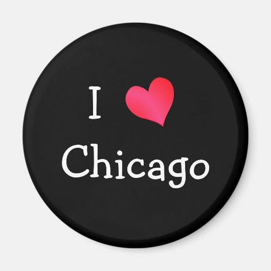Ik hou van Chicago Magneet (Voorkant)