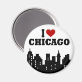 Ik hou van Chicago Magneet (Voorkant / Achterkant)