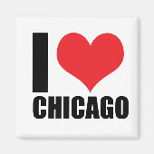 Ik hou van Chicago Magneet (Voorkant)