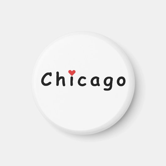 Ik hou van Chicago Magneet (Voorkant)