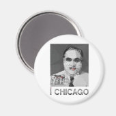 IK HOU VAN CHICAGO-magneet Magneet (Voorkant / Achterkant)