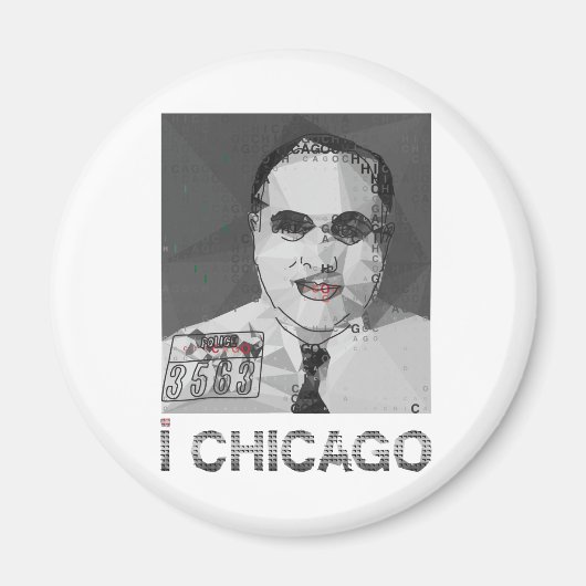 IK HOU VAN CHICAGO-magneet Magneet (Voorkant)