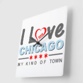 Ik hou van Chicago, mijn soort stad, Illinois Vierkante Klok (Hoek)