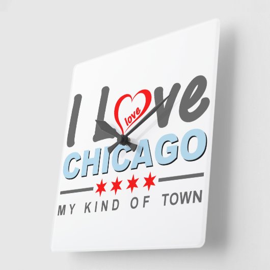 Ik hou van Chicago, mijn soort stad, Illinois Vierkante Klok (Hoek)