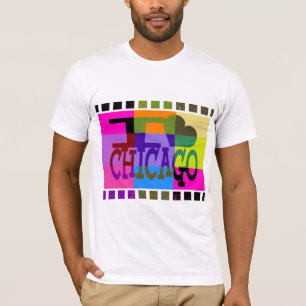 Ik hou van Chicago - Popart T-shirt