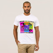 Ik hou van Chicago - Popart T-shirt (Voorkant volledig)